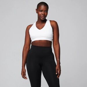 Fabletics all day every day bra size medium, classic white
